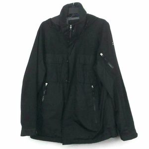 Tommy Hilfiger Black Hooded Jacket Size Medium